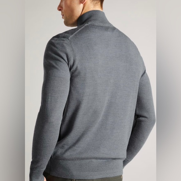 Ted Baker Core Half Zip Wool Pull-Over NWT - Picture 2 of 8